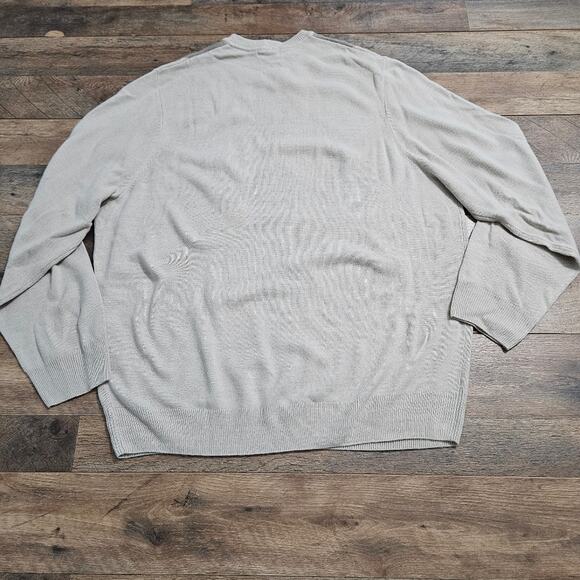 NEW Argyle Sweater Mens  Grandpacore Vanilla Neutral Knit XXL by Dockers Preppy - Picture 9 of 14